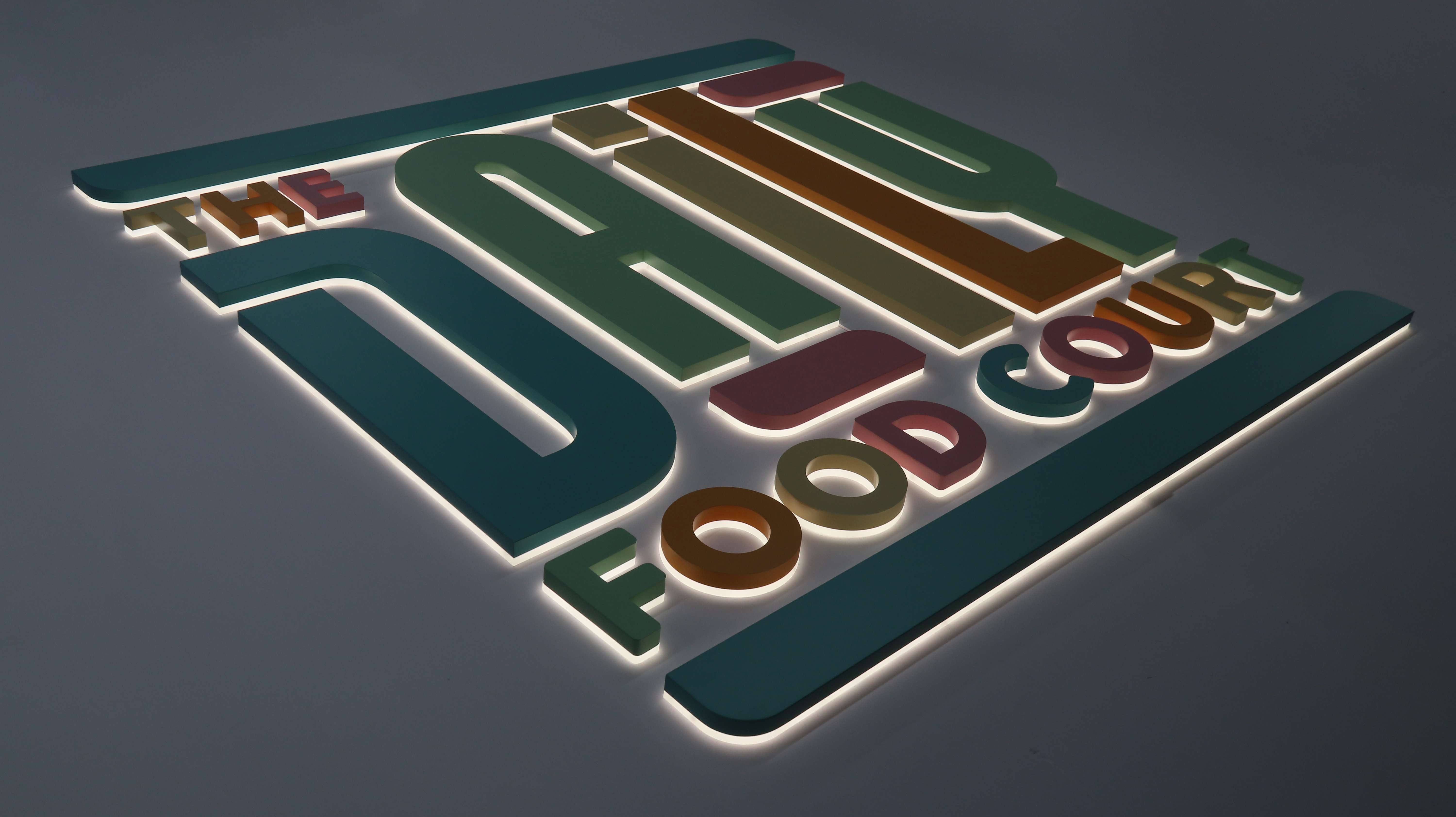 Halolit Channel Letters | Stainless Steel | Multi-color Painted